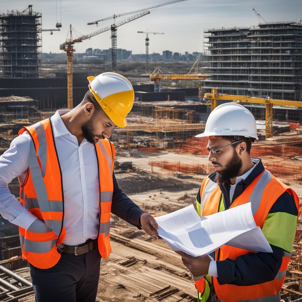 Team Labourer Agency staff on a construction site in Glasgow