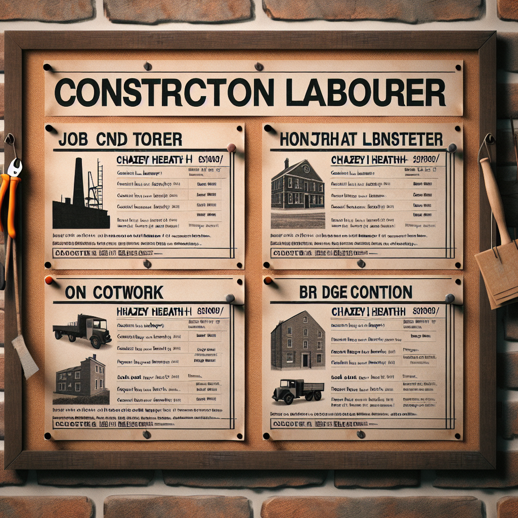 Find Construction Labourer Jobs in Chazey Heath