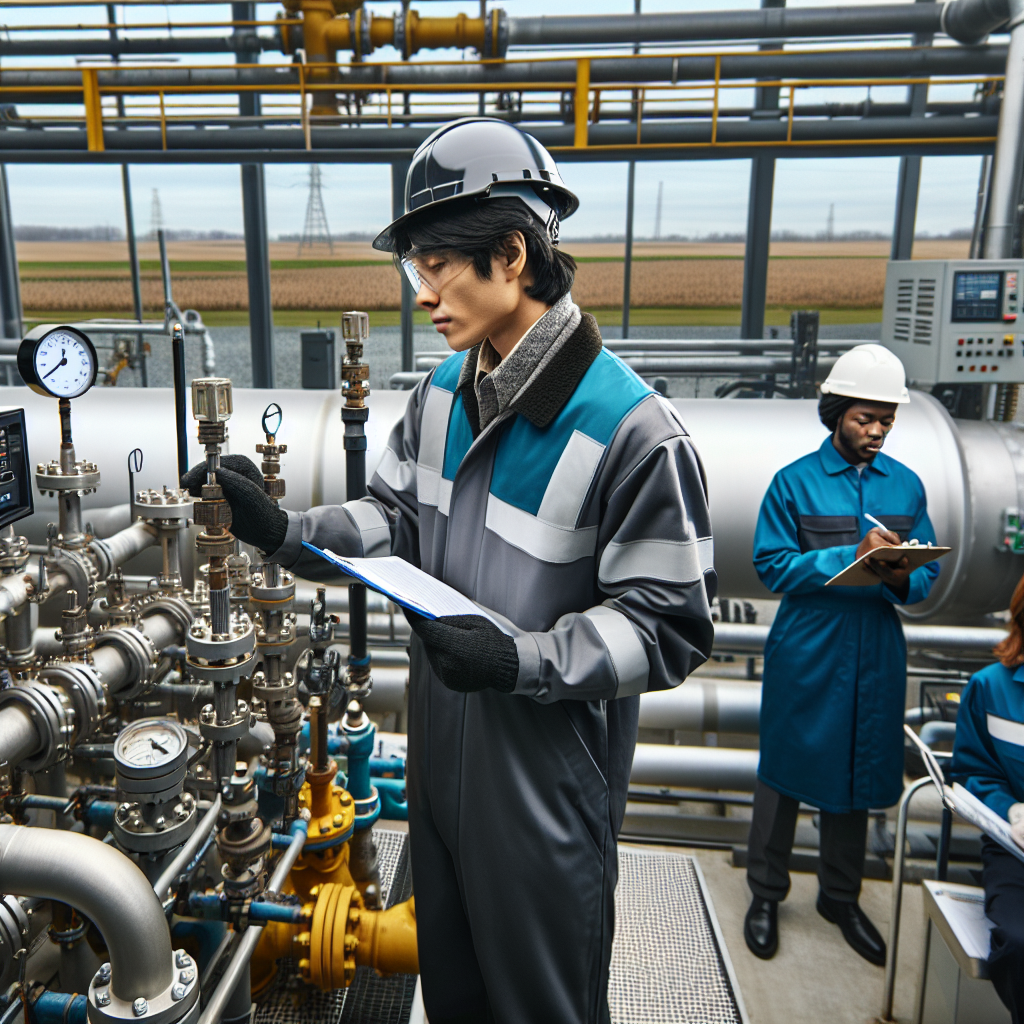 Plumber mate working on a gas line