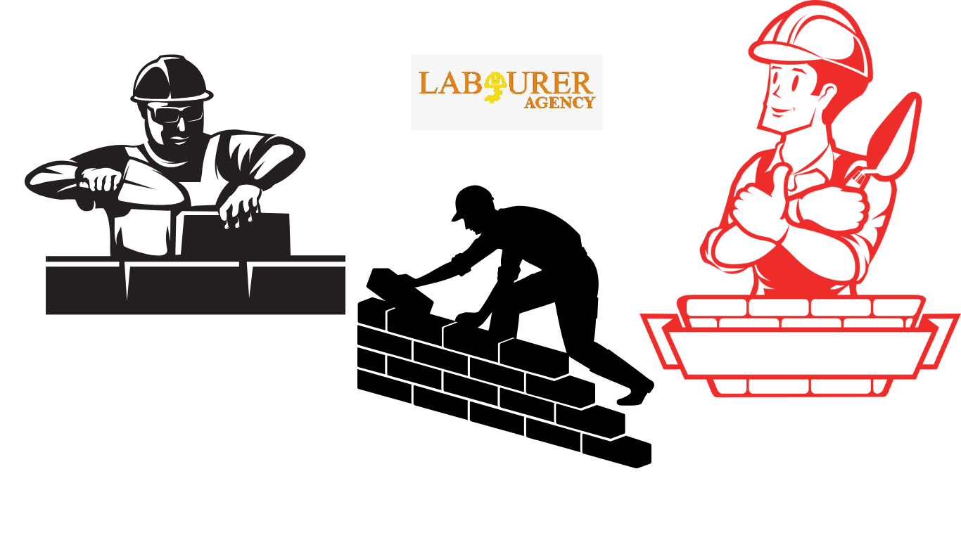 Construction manager reviewing bricklayer candidates