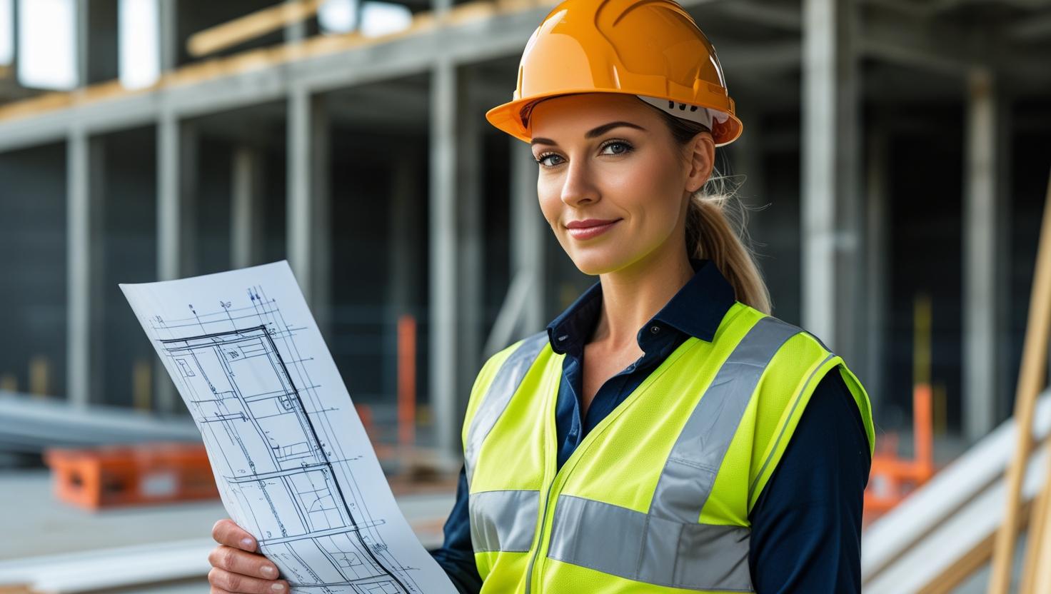 A skilled tradesman operating machinery on a construction site, symbolising the expertise of the workforce provided.