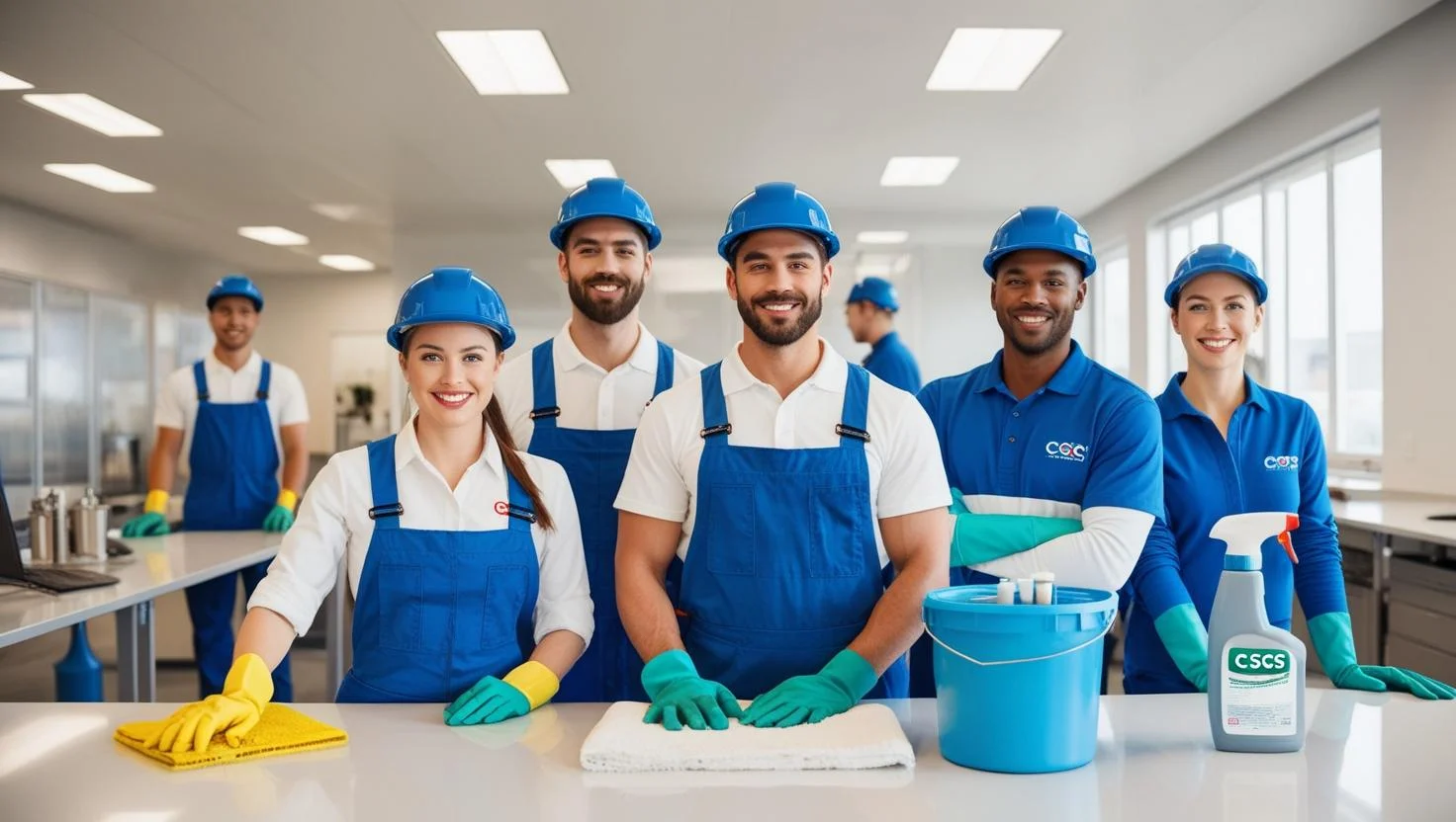 CSCS-certified cleaning staff from Team Labourer Agency in Swansea